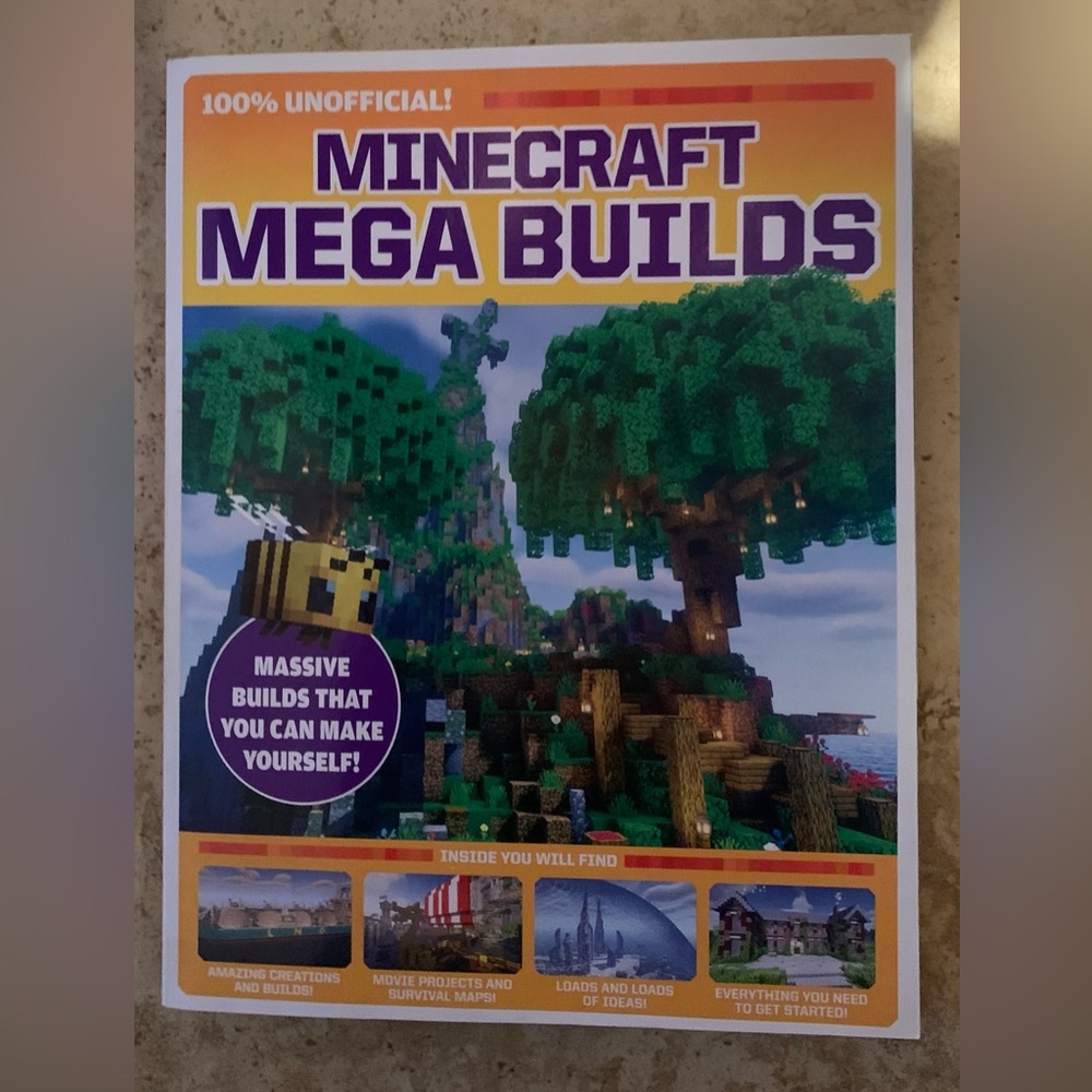 Minecraft: Mega Builds Paperback Book - Picture 3 of 7